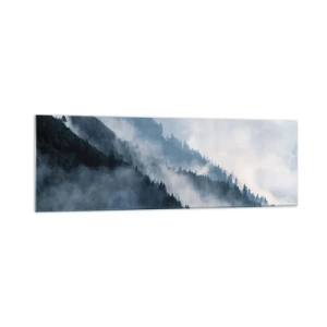 Obraz na skle - Horská mystika - 160x50 cm