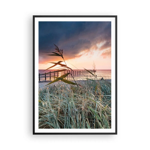 Plagát v čiernom ráme - Neodviate vetrom - 70x100 cm