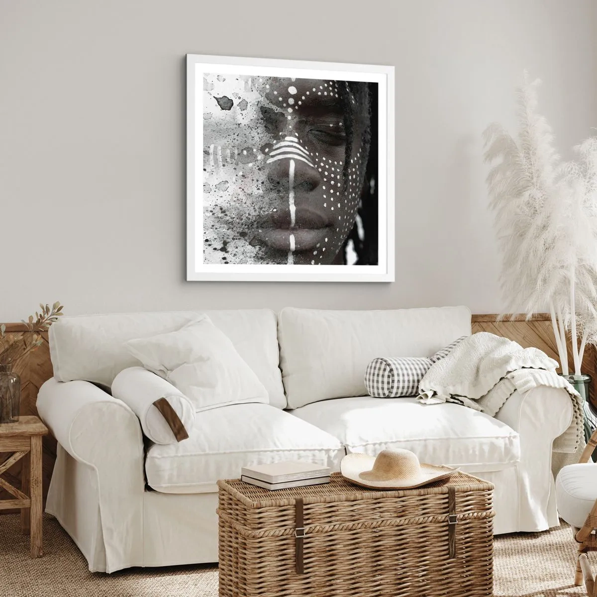 Plagát v bielom ráme - Objav pôvodného ducha - 40x40 cm