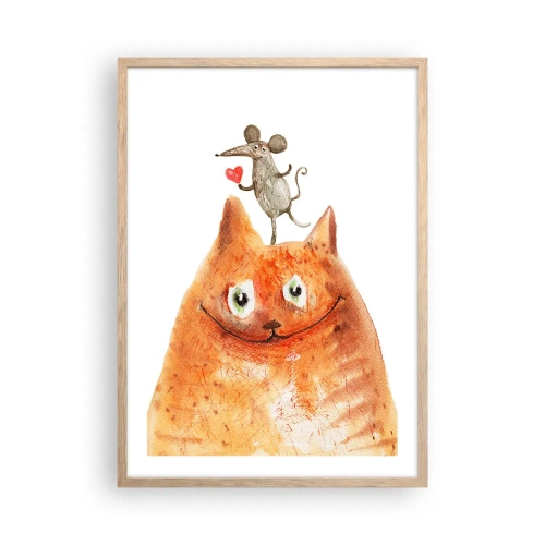 Plagát v ráme zo svetlého duba - Paradoxy lásky - 50x70 cm