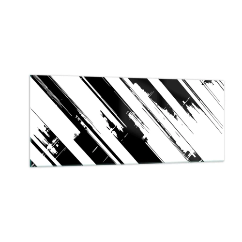 Obraz na skle - Intenzívna a dynamická kompozícia - 100x40 cm