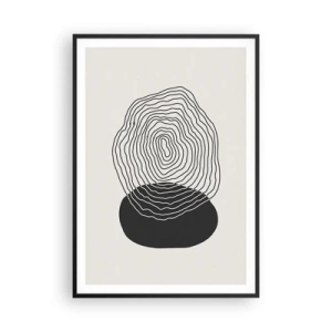 Plagát v čiernom ráme - Trvanie a kmitanie - 70x100 cm