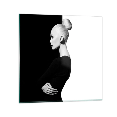 Obraz na skle - Proste žena - 40x40 cm