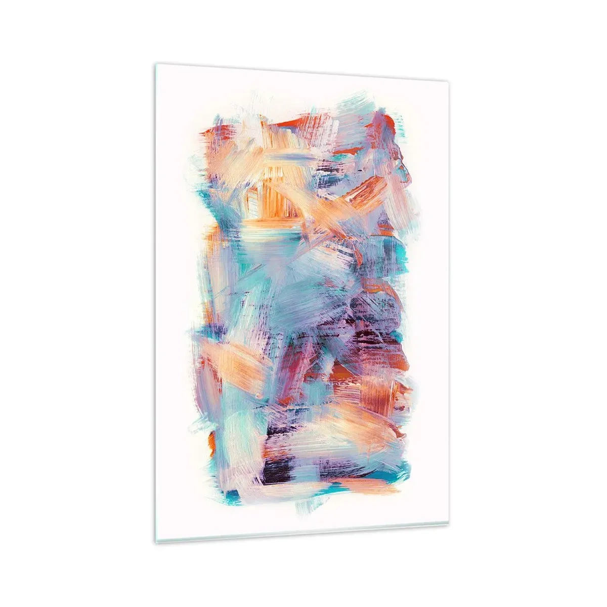 Obraz na skle - Farebný neporiadok - 80x120 cm