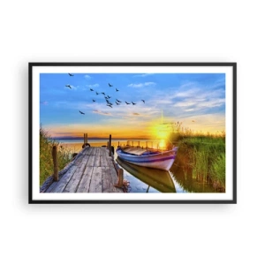 Plagát v čiernom ráme - Dovidenia, do zajtrajška - 91x61 cm