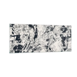 Obraz na skle - Prelínanie protikladov - 100x40 cm