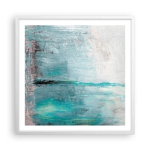 Plagát v bielom ráme - Horizontálne v modrej - 60x60 cm