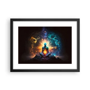 Plagát v čiernom ráme - Vesmírny pokoj - 40x30 cm