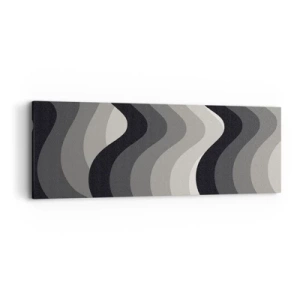 Obraz na plátne - Vlna za vlnou - 90x30 cm