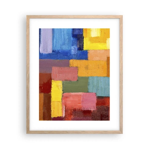 Plagát v ráme zo svetlého duba - Každý iný, všetky farebné - 40x50 cm