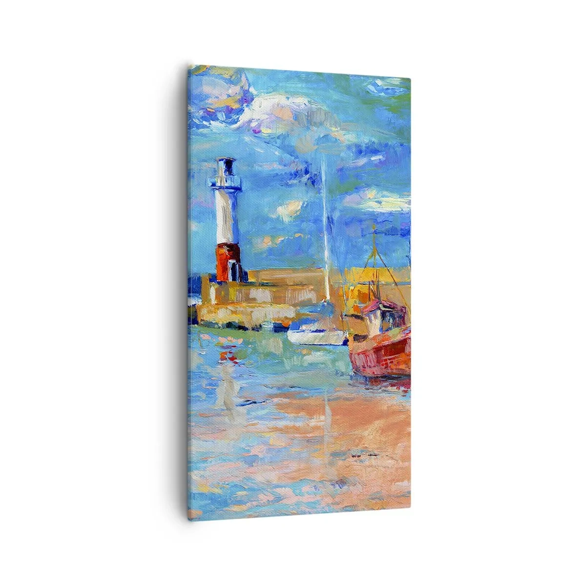 Obraz na plátne - Popoludní v dúhovom zálive - 55x100 cm