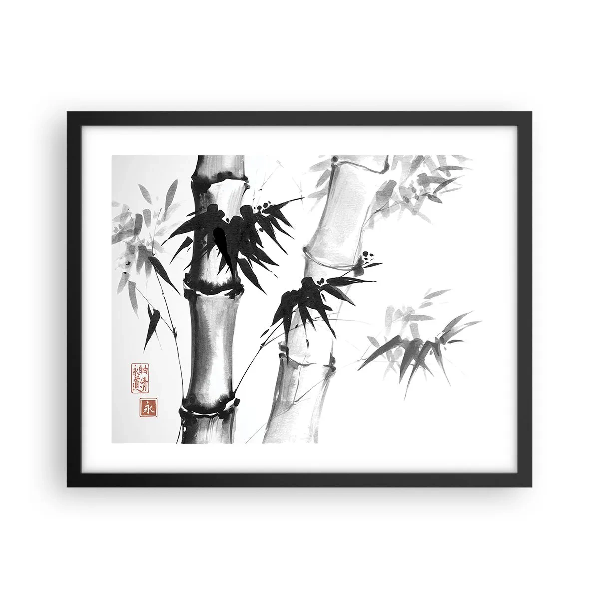 Plagát v čiernom ráme - Blízky záber na orient - 50x40 cm