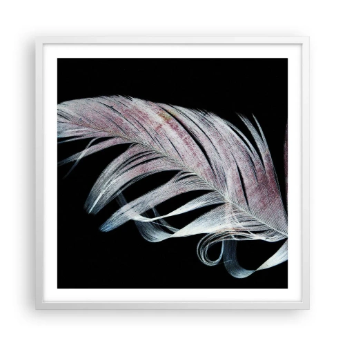 Plagát v bielom ráme - Premýšľajte o dotyku - 60x60 cm