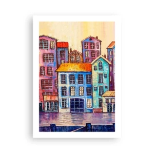 Plagát - Mesto ako z rozprávky - 50x70 cm