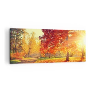 Obraz na plátne - Červené je krásne - 100x40 cm