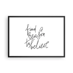 Plagát v čiernom ráme - Je to možné - 70x50 cm