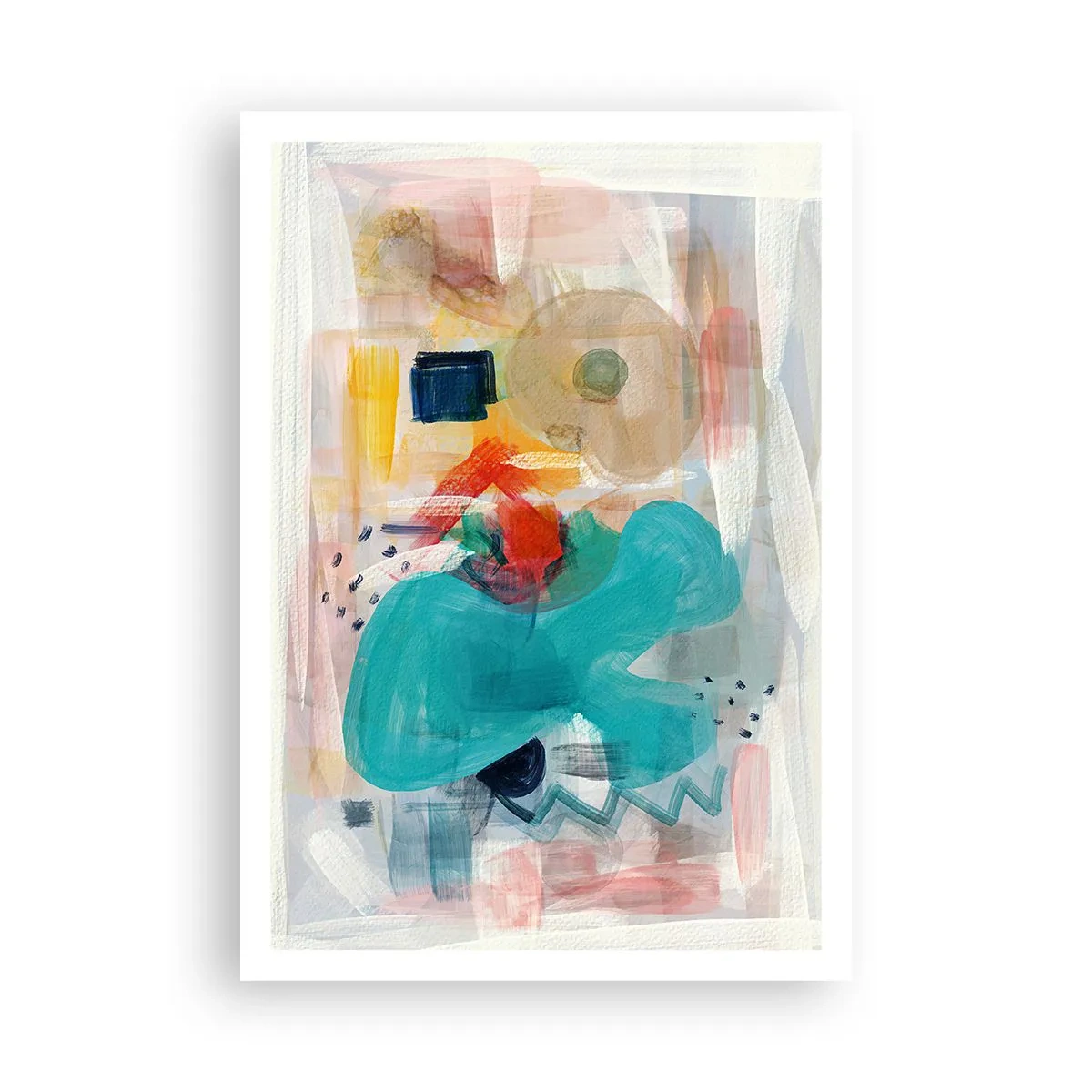 Plagát - Farebná hra - 70x100 cm