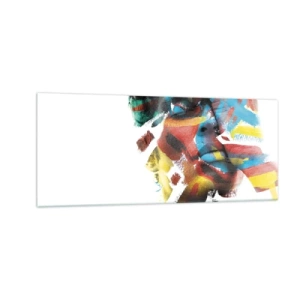 Obraz na skle - Pestrá osobnosť - 100x40 cm