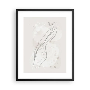 Plagát v čiernom ráme - Zablúdiť pohľadom - 40x50 cm