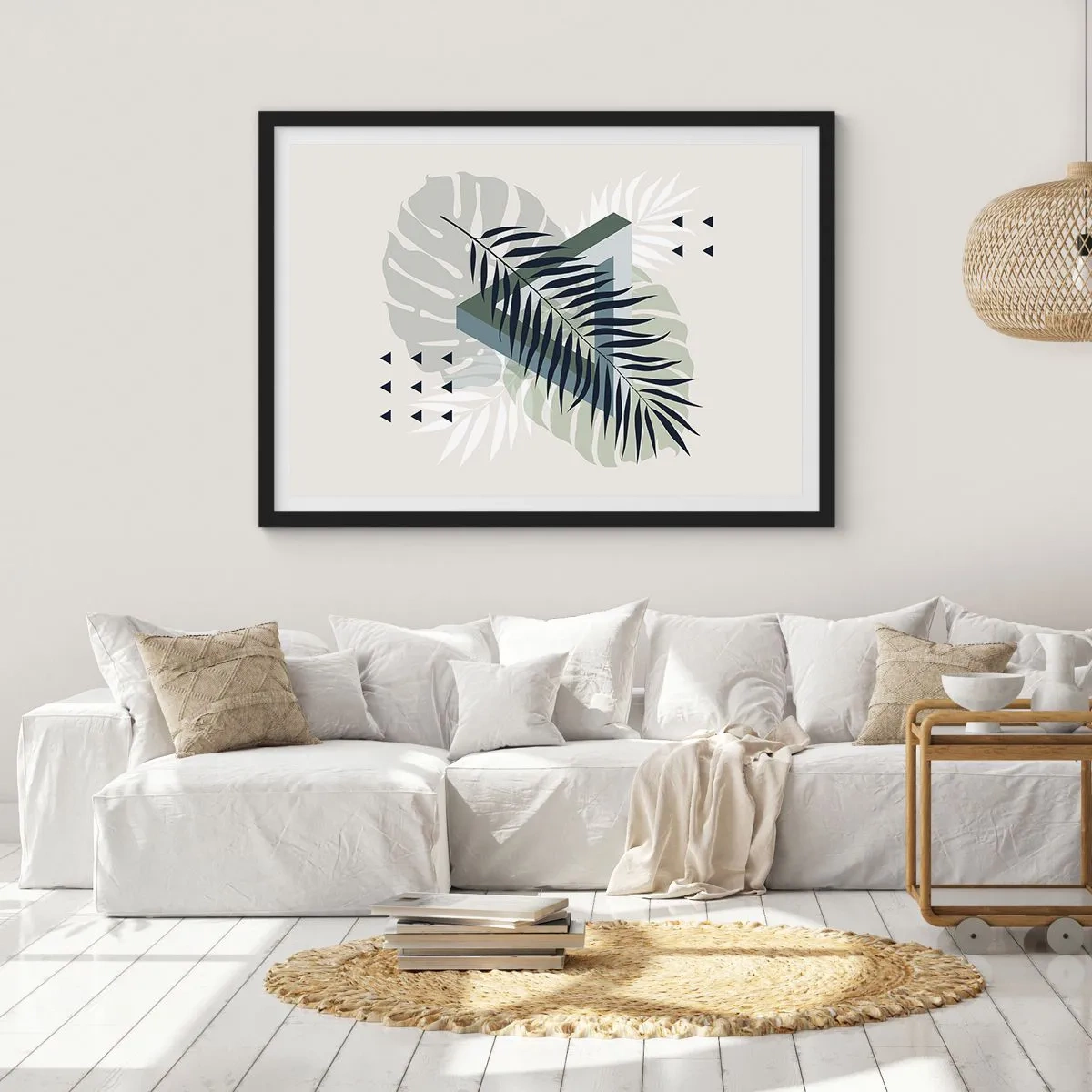 Plagát v čiernom ráme - Príroda a geometria – dva poriadky? - 70x50 cm