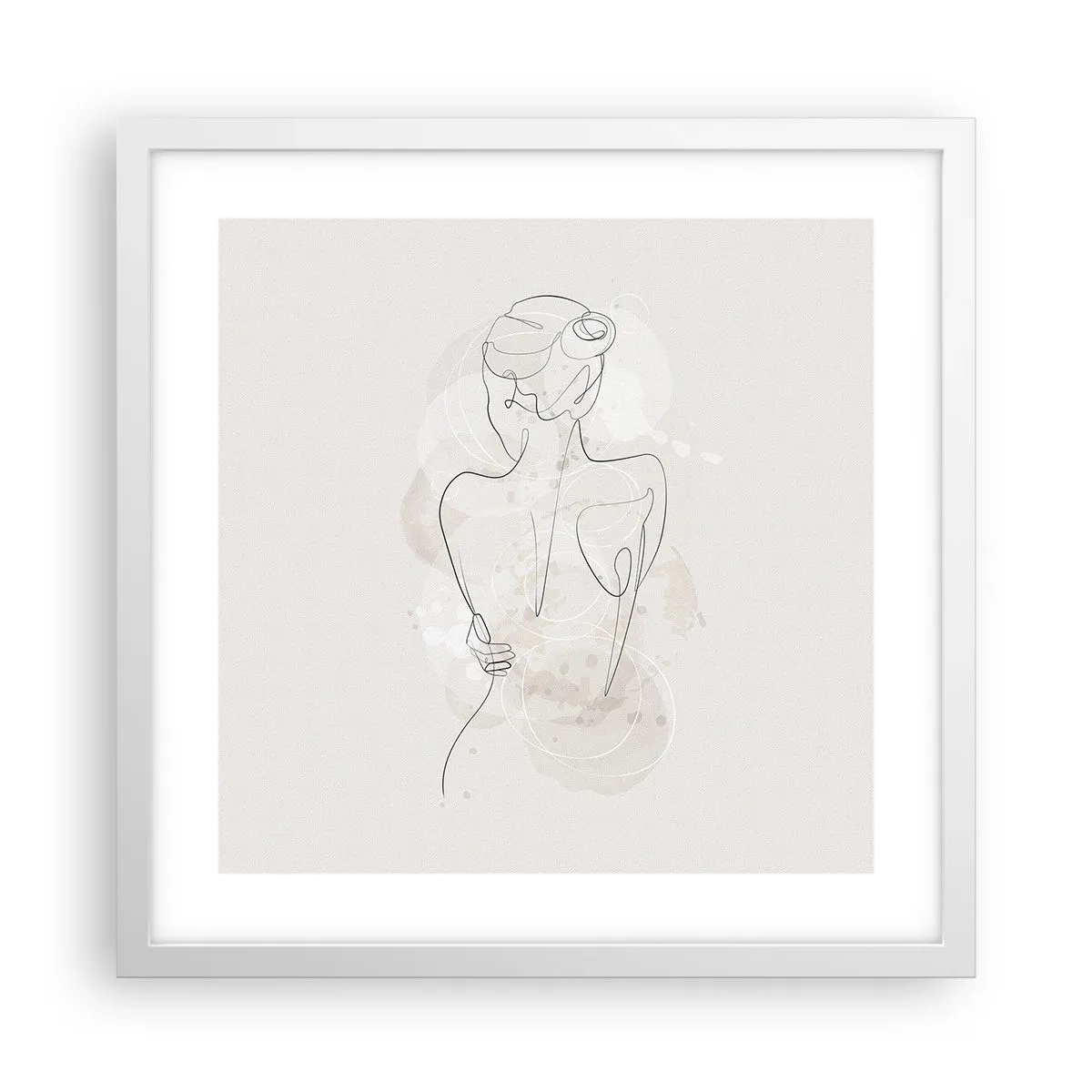 Plagát v bielom ráme - Ako citlivý nástroj - 40x40 cm