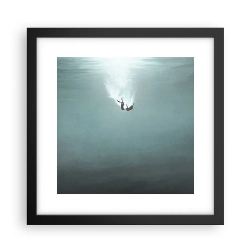 Plagát v čiernom ráme - V objatí oceánu - 30x30 cm