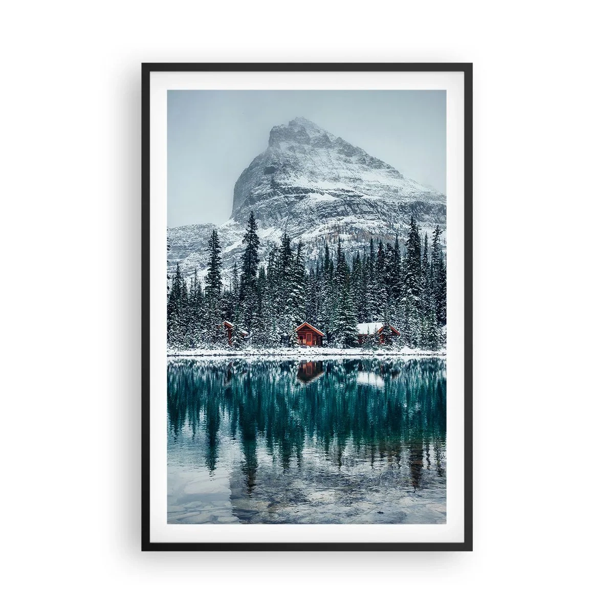 Plagát v čiernom ráme - Kanadské útočisko - 61x91 cm