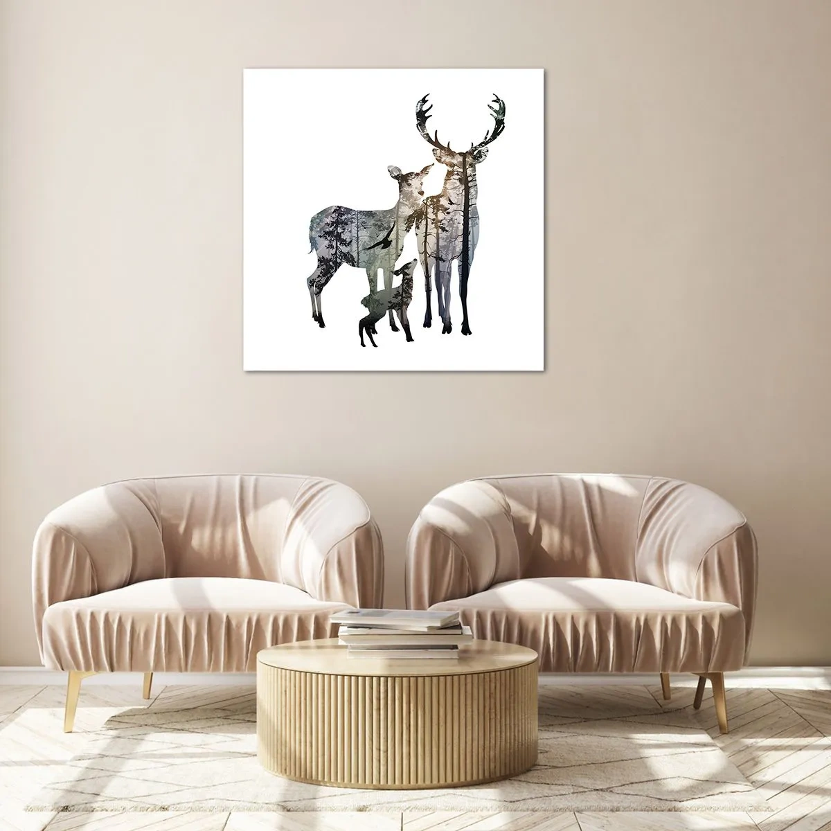 Obraz na skle - Rodinná fotografia - 50x50 cm