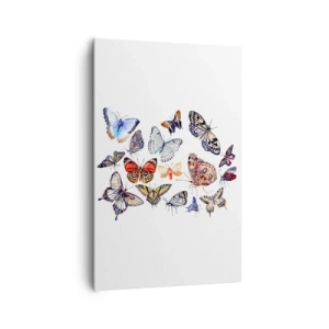 Obraz na plátne - Čipkový, farebný roj - 80x120 cm