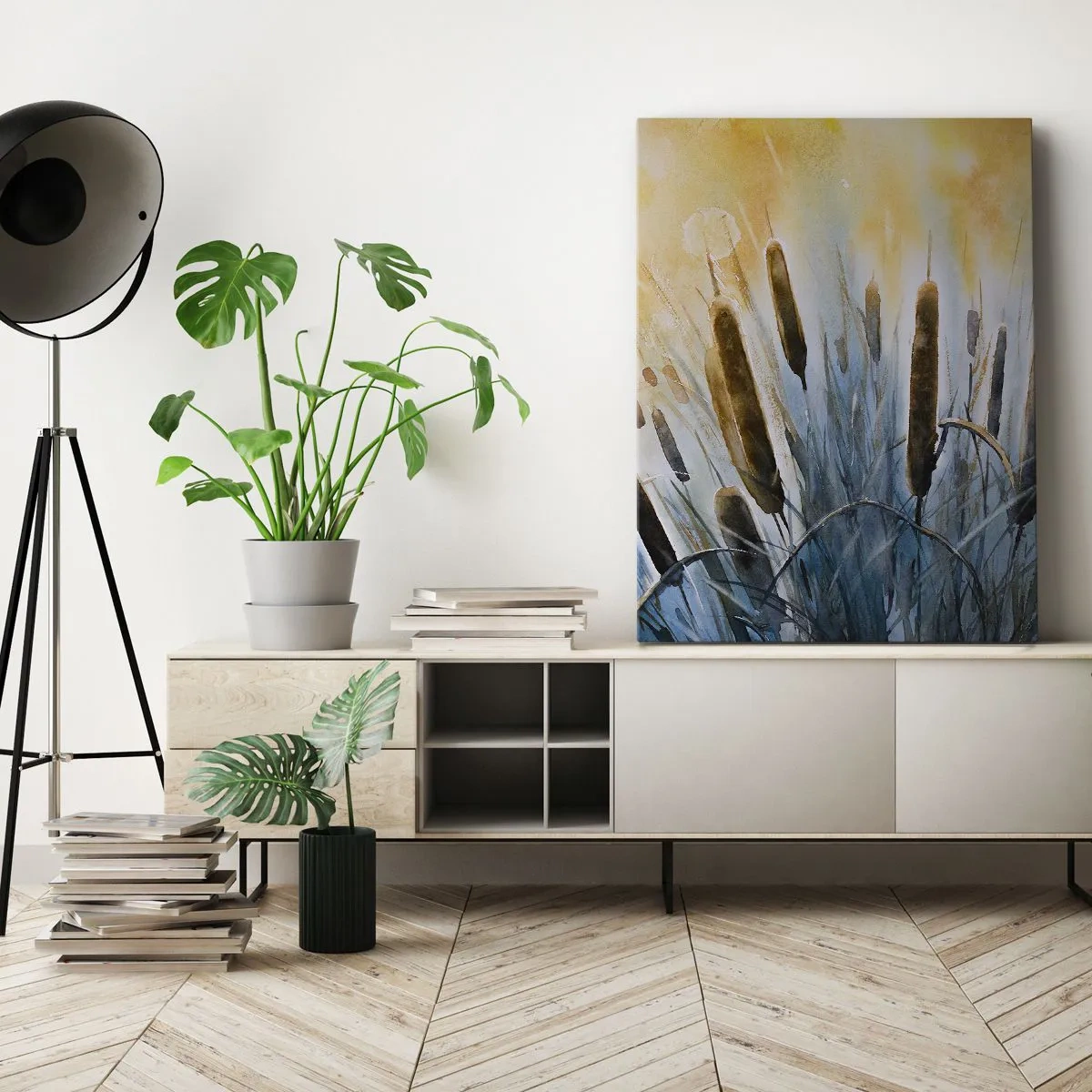 Obraz na plátne - Chlad vody, žiara slnka - 55x100 cm