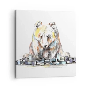 Obraz na plátne - Ako sa dá takto žiť? - 60x60 cm