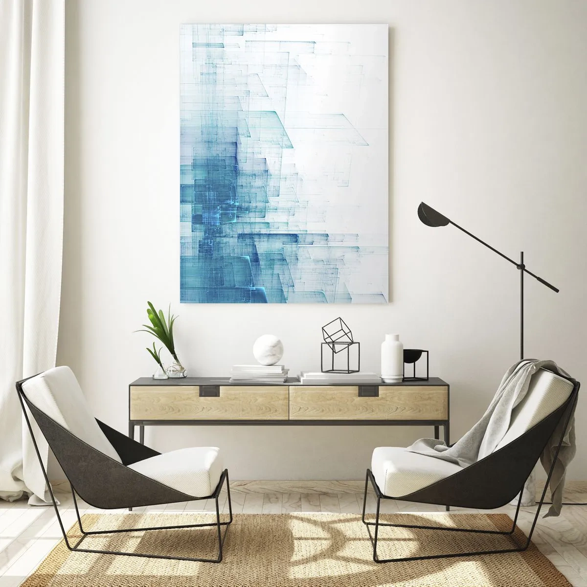Obraz na skle - Ako sa stal priestor - 50x70 cm
