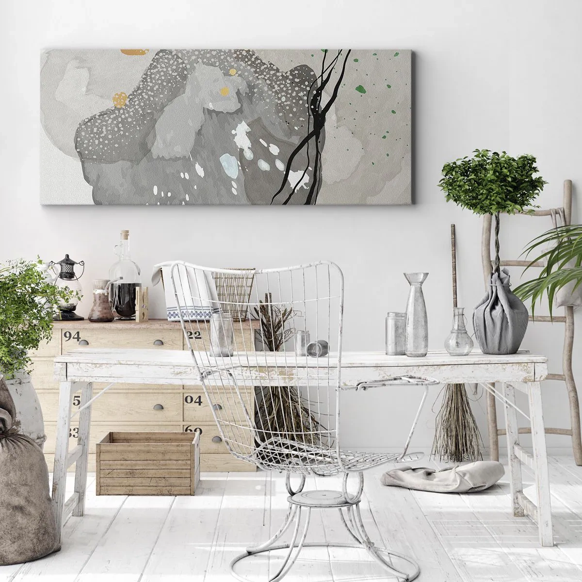 Obraz na plátne - Organická kompozícia - 90x30 cm