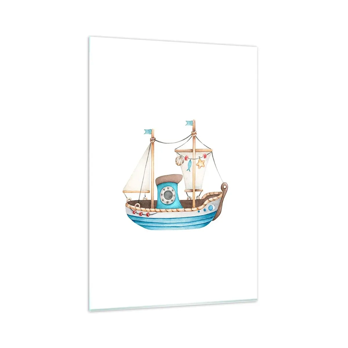 Obraz na skle - Ahoj, dobrodružstvo! - 80x120 cm