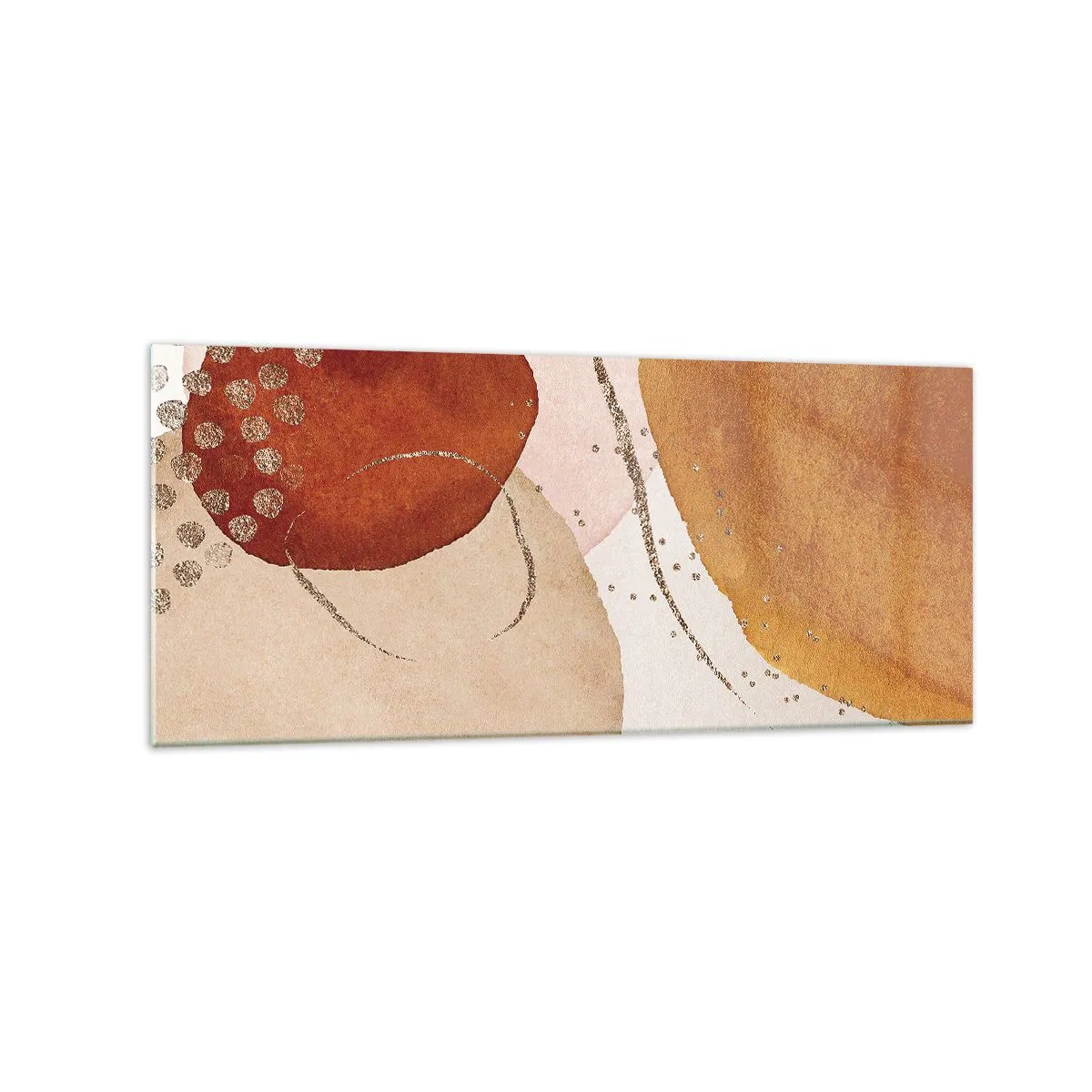 Obraz na skle - Zaoblenie a pohyb - 120x50 cm