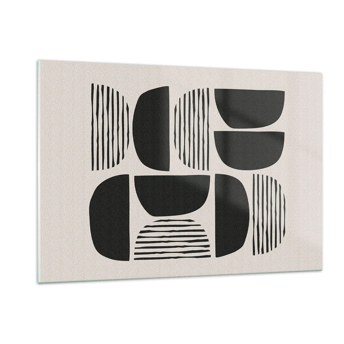 Obraz na skle - Polovičaté sústavy - 120x80 cm