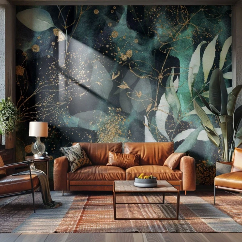 Fototapeta Premium Canvas - Kúzelná záhrada - Rastliny, Listy, Botanika - 450x315 cm