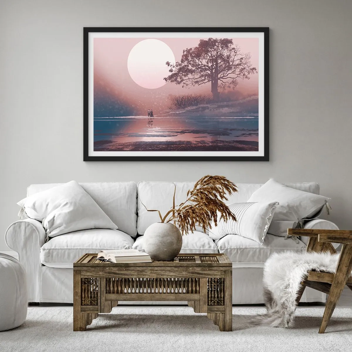 Plagát v čiernom ráme - Nočné zázraky - 100x70 cm