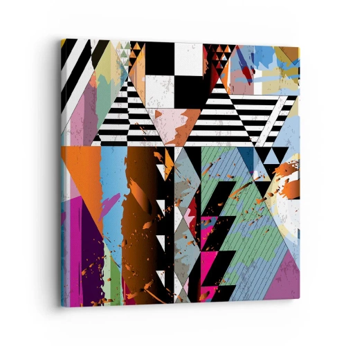 Obraz na plátne - Geometricky a organicky - 30x30 cm