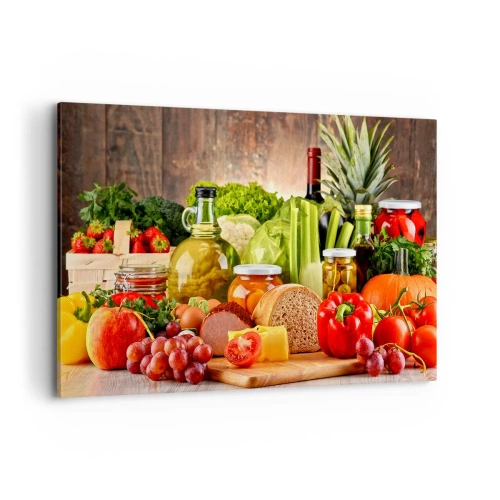 Obraz na plátne - Údené, pečené, marinované - 120x80 cm