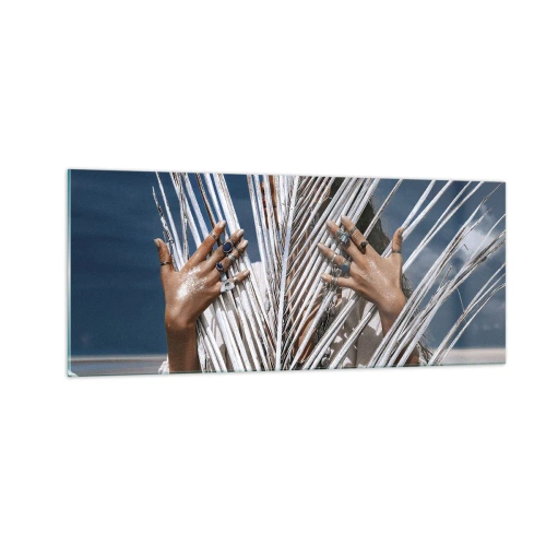 Obraz na skle - Šamanové dievča? - 100x40 cm