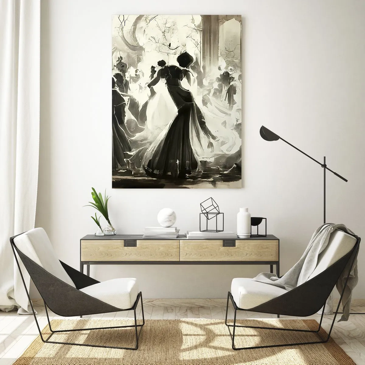 Obraz na skle - Veľká maškaráda - 50x70 cm