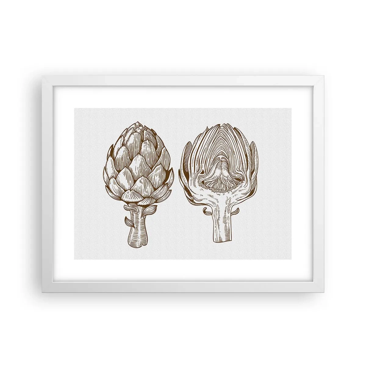 Plagát v bielom ráme - Hodiny anatómie - 40x30 cm