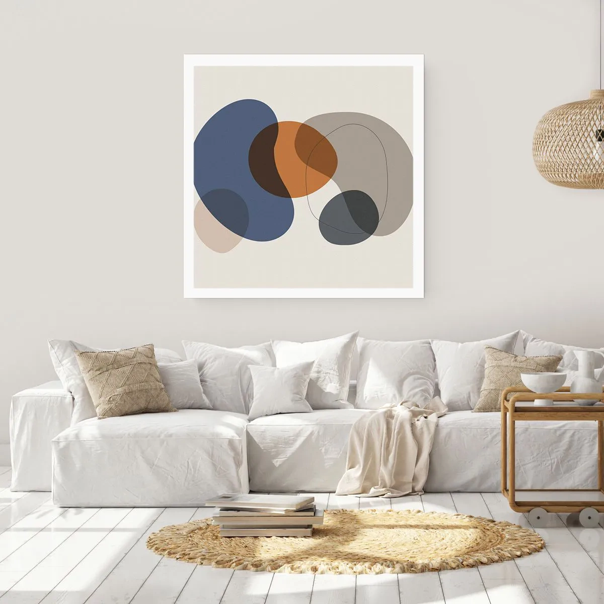 Plagát - Kvapky farieb - 40x40 cm