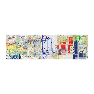 Vzorka fototapety Premium Canvas - Proste poteší oči - Graffiti, Nástenná maľba, mládež - 100x30 cm