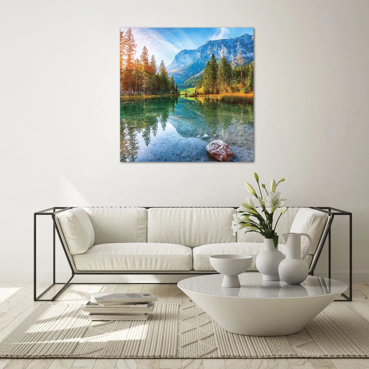 Obraz na skle - Nežnosť jesene - 60x60 cm