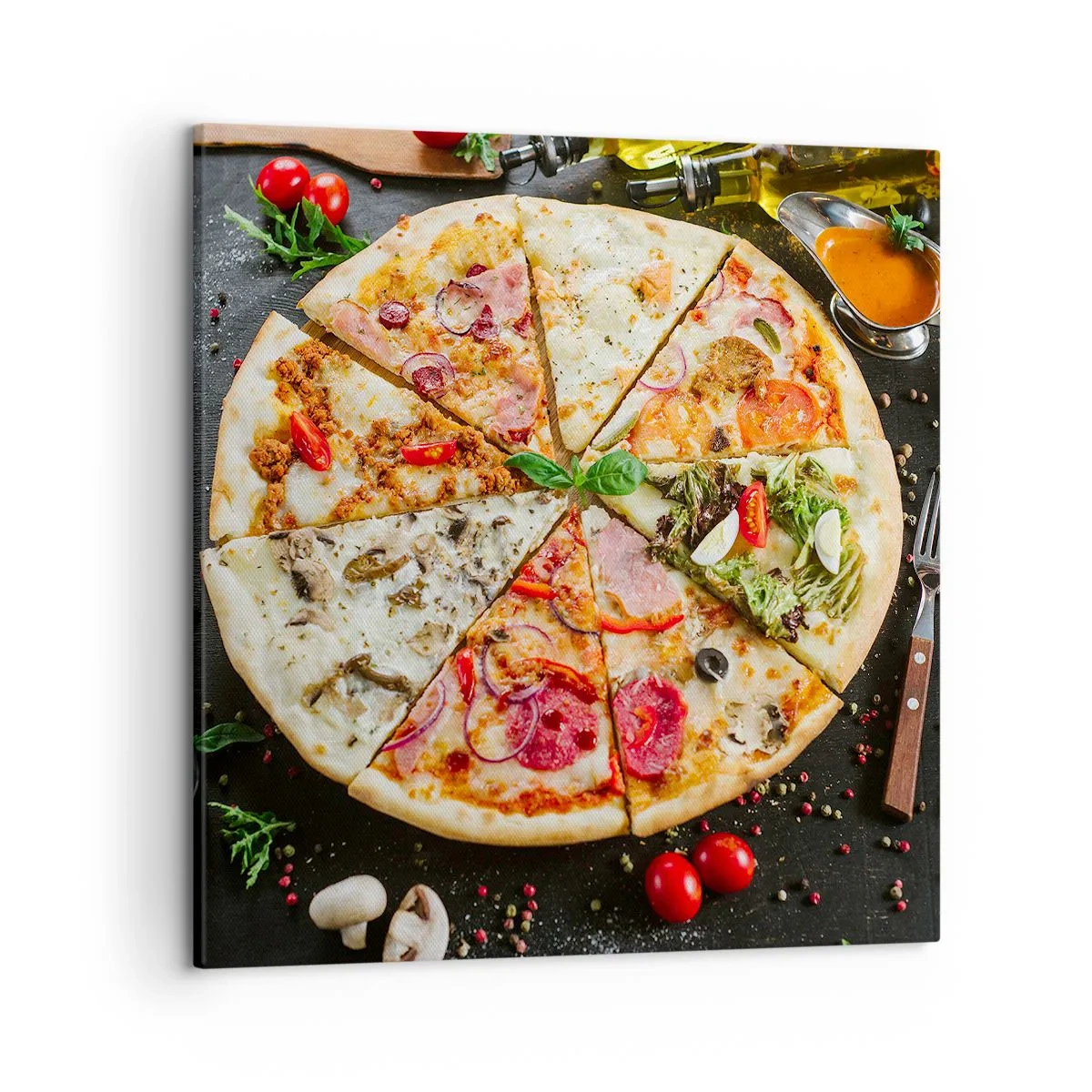 Obraz na plátne - Vejár chutí - 50x50 cm