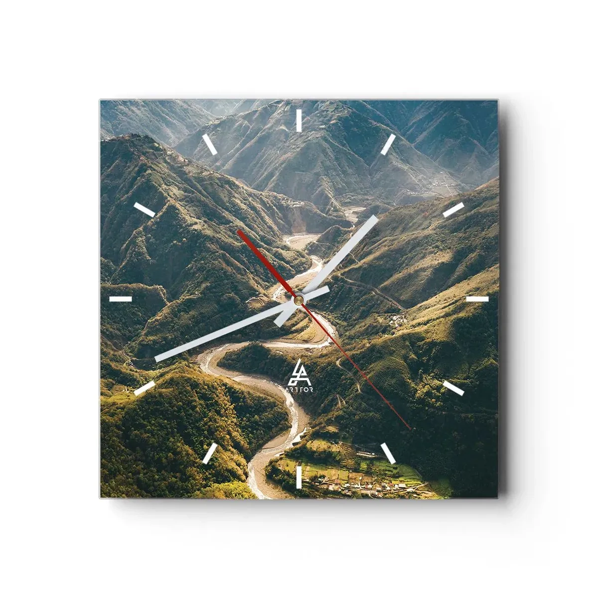 Nástenné hodiny - Priamo zo srdca hôr - 30x30 cm