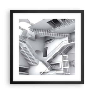 Plagát v čiernom ráme - Paradoxy prostoru - 40x40 cm