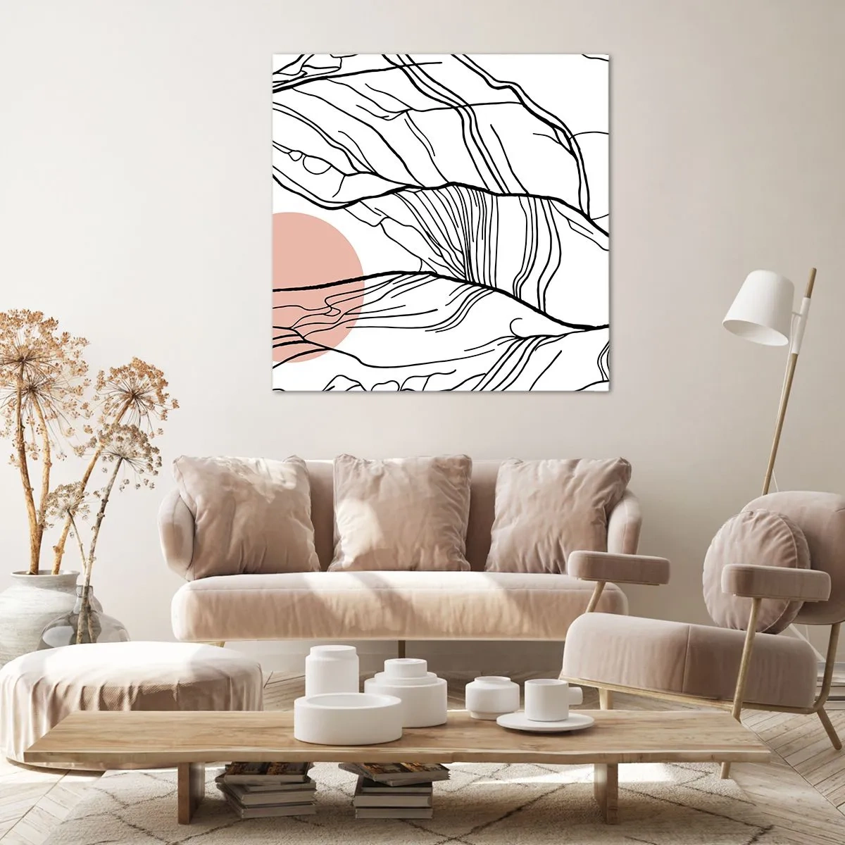 Obraz na plátne - V sieti vetvičiek - 70x70 cm